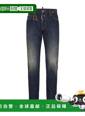 香港直邮Dsquared2 腰带环牛仔裤 S74LB1760D30011