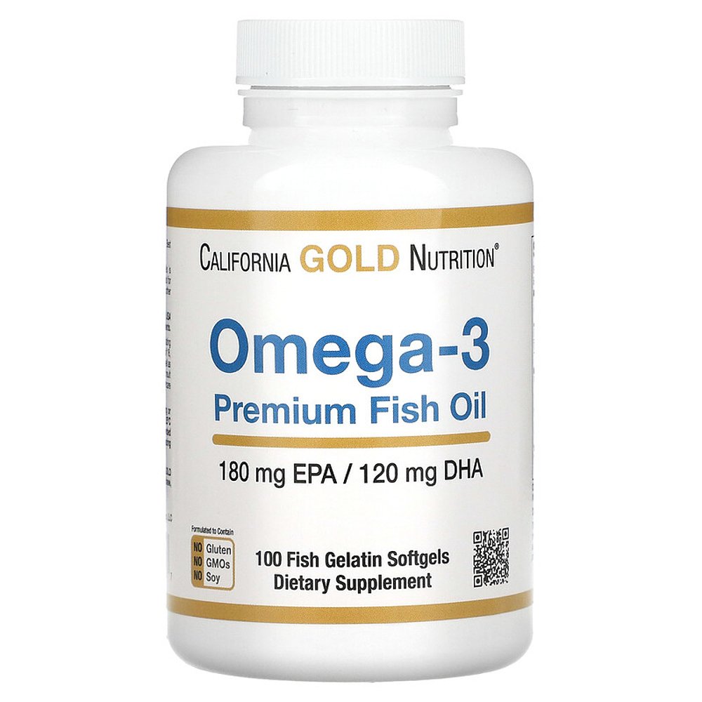 香港直发California Gold Nutrition胶囊欧米伽3鱼油EPA/DHA100粒图片