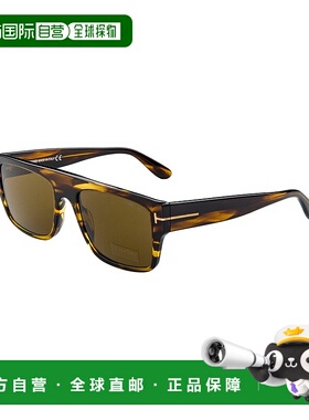 自营 Tom Ford中性款Dunning 55mm太阳镜-金色 美国奥莱直发