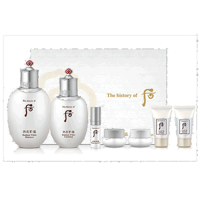 韩国直邮whoo后拱辰享雪玉凝水乳7件套装（企划版）补水正品护肤