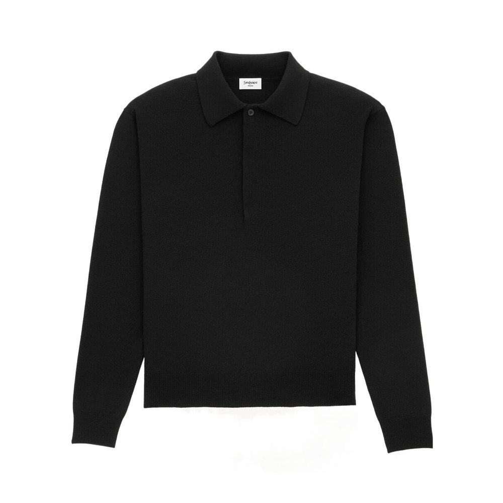 Saint Laurent 长袖羊毛Polo衫 817251Y76XM,男装,Polo衫,淘宝优惠券,粉丝福利购,淘宝优惠卷