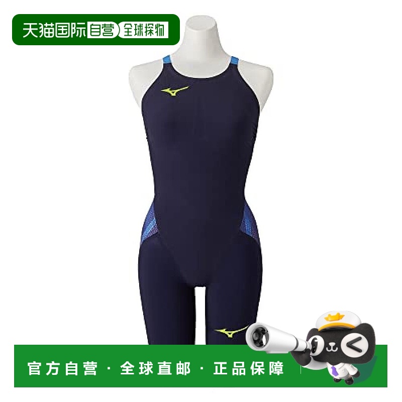【日本直邮】Mizuno美津浓 女士竞技泳衣 V ST 蓝色 2XS FINA许可