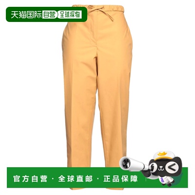 1h可退 香港直邮Jil Sander 吉尔 桑达 女士 休闲长裤 yellow黄色