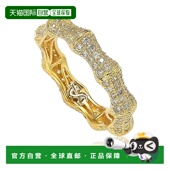 白色 自营 美国奥 金色纯银立方氧化锆竹带 黄色 Suzy Levian