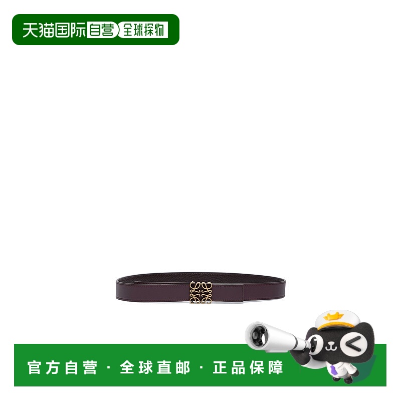 香港直邮LOEWE 女士腰带 E821Z26X080063 SS2026 黑色 双面 Anagr