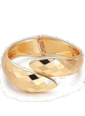 自营liv oliver18K 金刻面手镯 - 金色 美国奥莱直发
