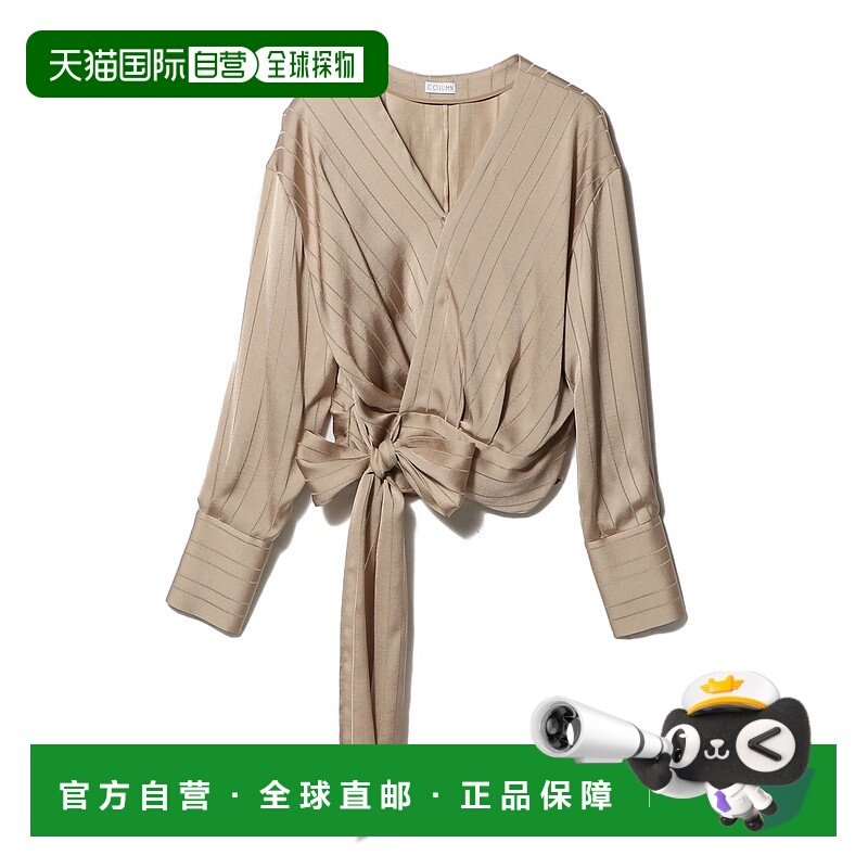 1h可退 日本直邮COLUMN 女装裹身设计衬衫 高级光泽感女式上衣 52