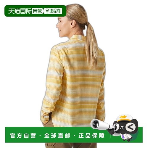 自营欧洲直邮Helly Hansen 女士黄色棉Lokka有机法兰绒长袖衬衫