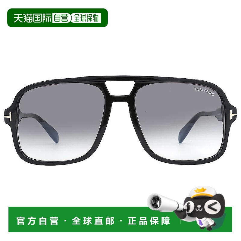 自营Tom Ford Falconer Smoke Gradient Navigator Men's Sunglas