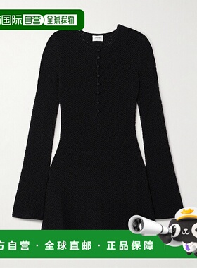 香港直邮Saint Laurent 圣罗兰 女士 迷你钩编连衣裙 817608Y76YE