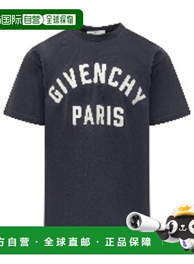 1h可退 香港直邮潮奢 Givenchy 纪梵希 男士 海军蓝 Paris Embroi