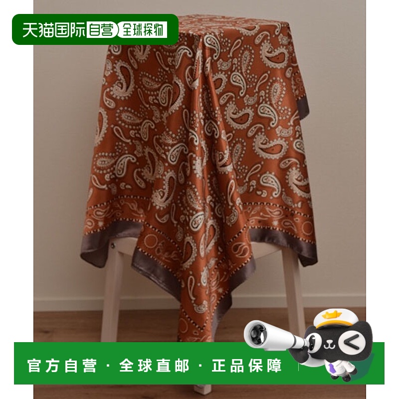 1h可退 日本直邮resonance 女装 多用丝绸质感大巾巾 花纹设计 TK