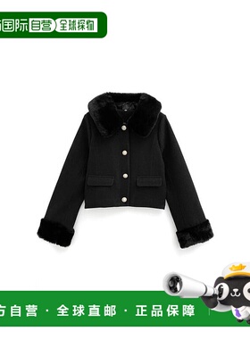 日本直邮日潮 GRL宝石纽扣毛绒短款外套kz700皮衣
