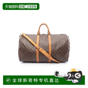 1h可退 日本直郵中古LV路易威登男包B級9新keepall55旅行袋55涂層