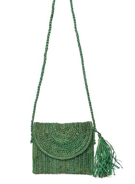 【美国奥莱】直发 Mar Y Sol Naomi 拉菲草单肩包 - 绿色