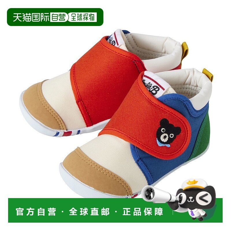 日潮跑腿Mikihouse [Proper]婴儿拼色学步鞋 儿童 (87) Multi 13.