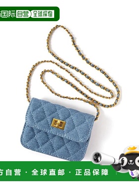 日本直邮日潮 GRL 牛仔绗缝链条迷你单肩包 at1853斜挎包