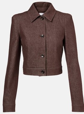 潮奢 MaxMara 麦斯玛拉 女士 Carpa 短款棉质夹克