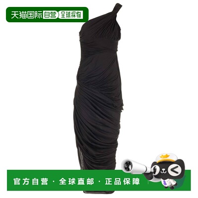 香港直邮RICK OWENS 女士连衣裙 RO01D2598BH09 SS2024 黑色