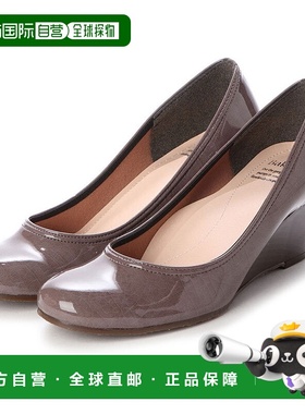 【日本直邮】Bakerloo 高跟鞋（灰色）女鞋浅口坡跟鞋