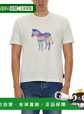 1h可退 香港直邮潮奢 Paul Smith 男士 斑马纹印花T恤 M2R731YMP4