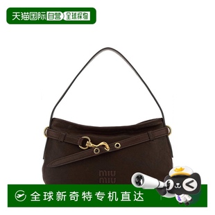 香港直邮MIU 女士手提包 1h可退 MIU 棕 5BC1822BBLF0NBL AW2025