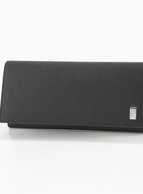 日本直邮Dunhill 长款钱包 素色 黑色 22R2P12PS001R