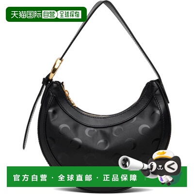 1h可退 香港直邮潮奢 Marine Serre 女士 黑色迷你 Moon Canvas E