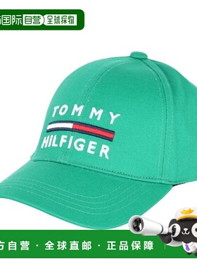 日本直邮Tommy Hilfiger Golf 男士棉织帽 THMB3F07-GRN 绿色