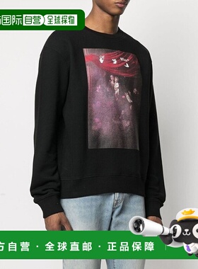 Off-White 黑色印花卫衣 OMBA025S21FLE009