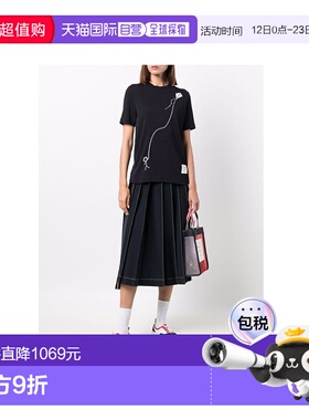 香港直邮Thom Browne 风筝刺绣短袖T恤 FJS106E10317