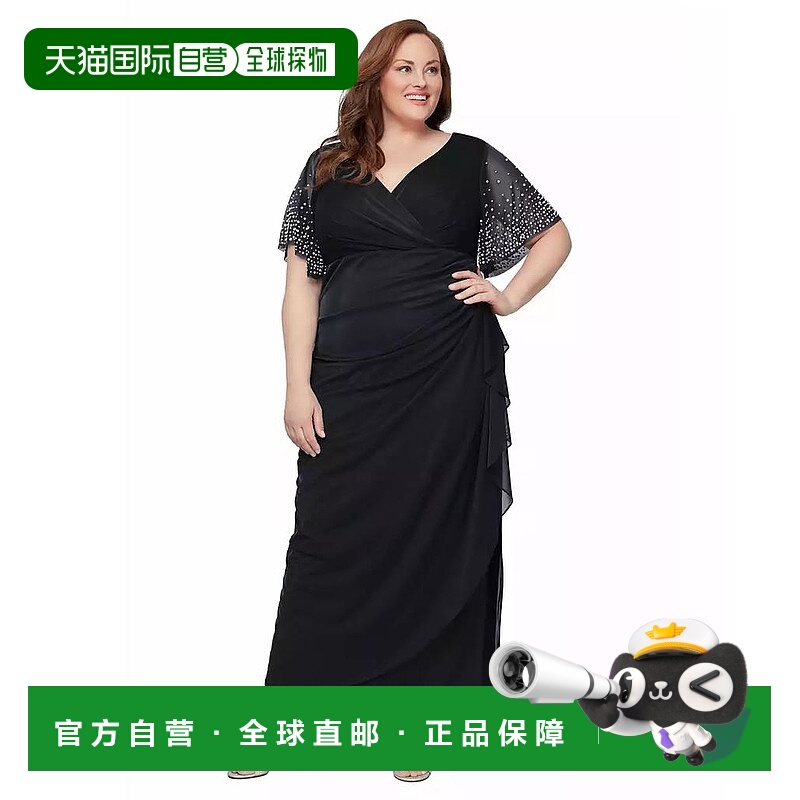1h可退 【美国直邮】alex evenings 女士 连衣裙礼服