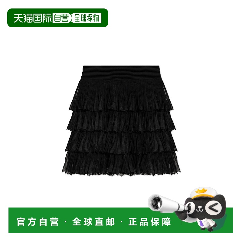 1h可退 香港直邮BALMAIN 女士半身裙 FF1LBA90KI540PA AW2025 黑