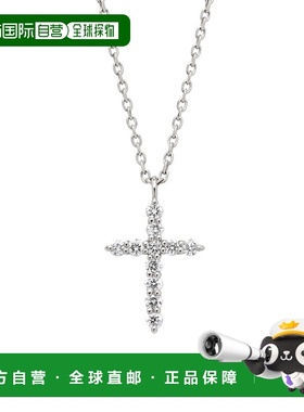 日潮跑腿vendome 白金十字钻石项链 白色 45cm APVN159945DI饰品