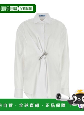 香港直邮PRADA 女士衬衫 P451HRSOOO1XV2F0009 AW2024 白色