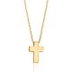 美国奥莱 直发 Simons 黄金十字架吊坠项链 Ross 14kt 英寸