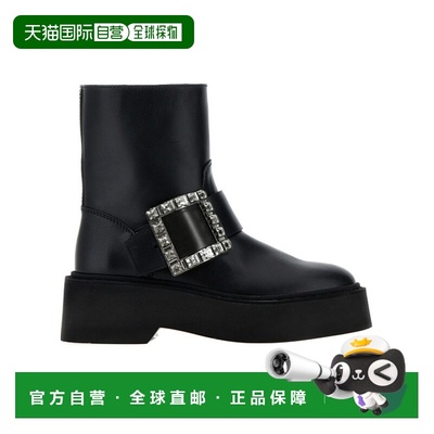 香港直邮Roger Vivier 圆头短筒靴 RVW74039630TTQ短靴女靴