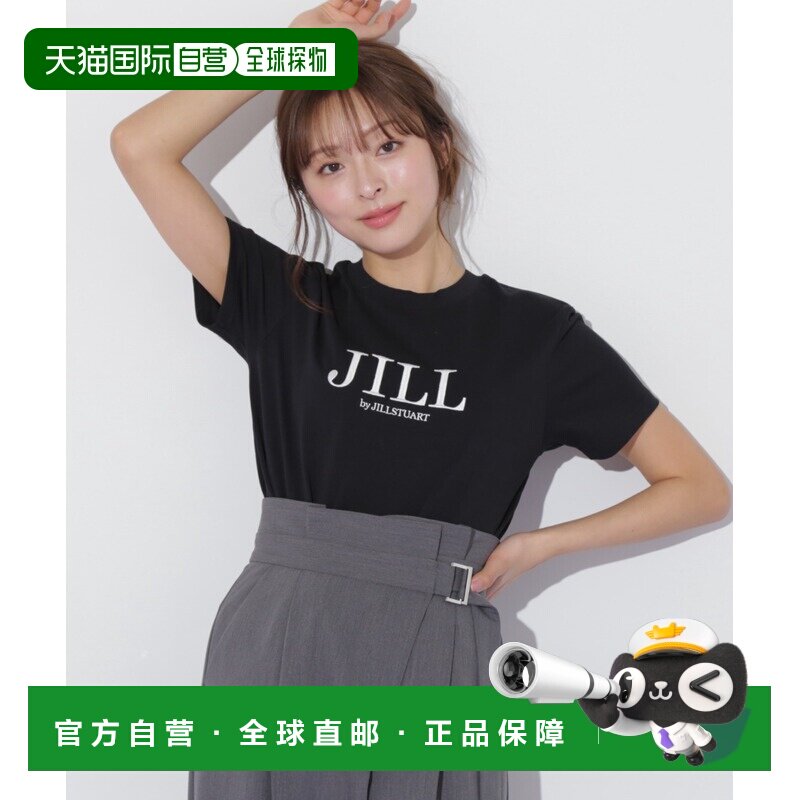 日本直邮JILL by JILL STUART 女士刺绣logo有机棉T恤 1255160006