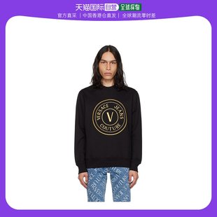 范思哲 套头衫 Jeans Emblem 男士 Versace 香港直邮潮奢 黑色