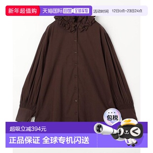 1h可退 日本直邮crinkle crinkle crinkle 女装 全棉 花瓣领长款