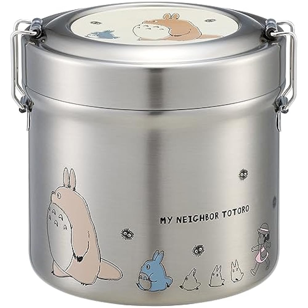 【日本直邮】Skater斯凯达 保温圆饭盒独立密封多层保温 640ml