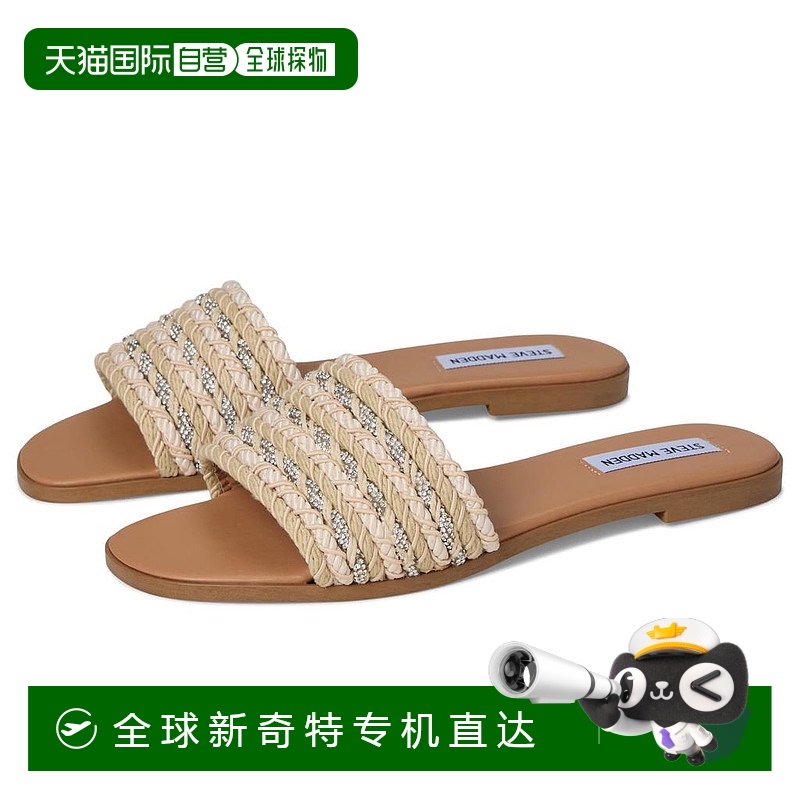 1h可退 【美国直邮】steve madden 女士 凉鞋思美登编织拖鞋