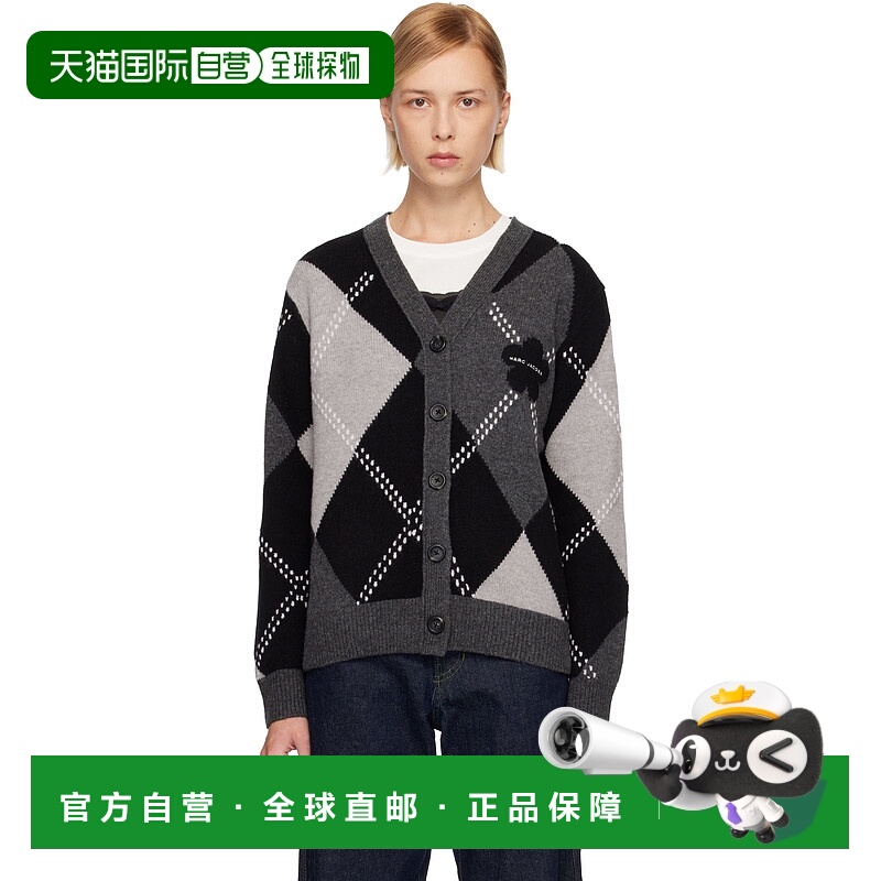 香港直邮Marc Jacobs 马克 雅可布 女士 灰色 Preppy Daisy Argyl