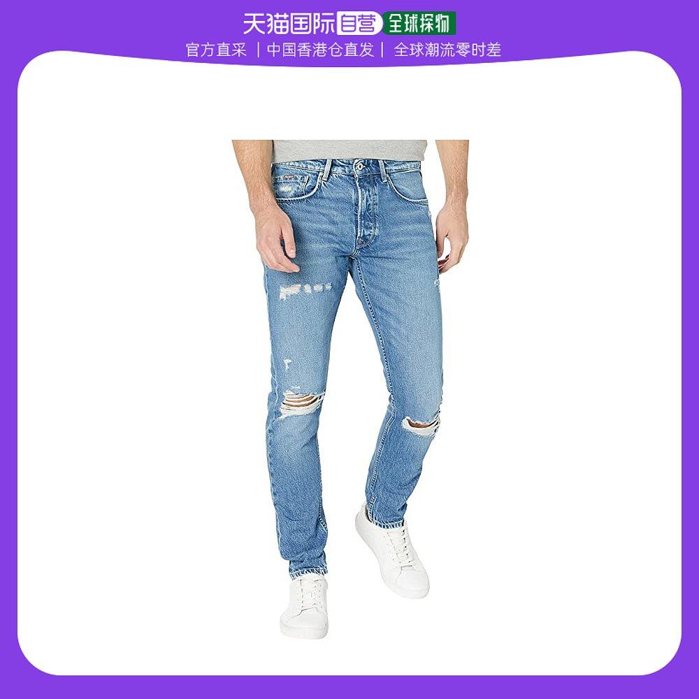香港直邮潮奢 pepe jeans 男士callen 短款牛仔裤