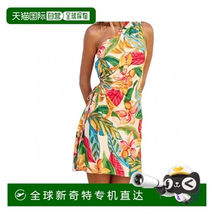 多色 自营 Bloom单肩褶边迷你连衣裙 dress 美国奥莱 forumSuper
