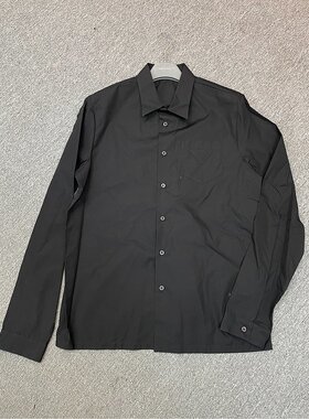 PRADA 男士衬衫 SC54110IVF0002 AW2024 黑色 CAMICIE