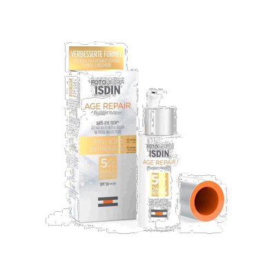 欧洲直邮ISDIN怡思丁防晒霜臻维光护时光修复水感防晒液50mlSPF50