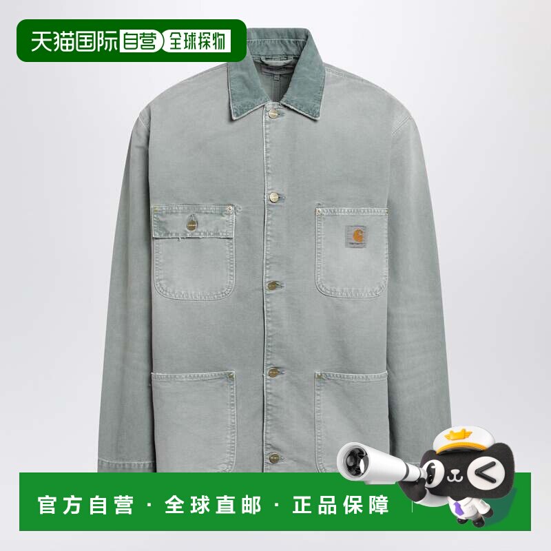 香港直邮CARHARTT WIP 男士 Shady green/Destroy 水洗衬衫式夹克