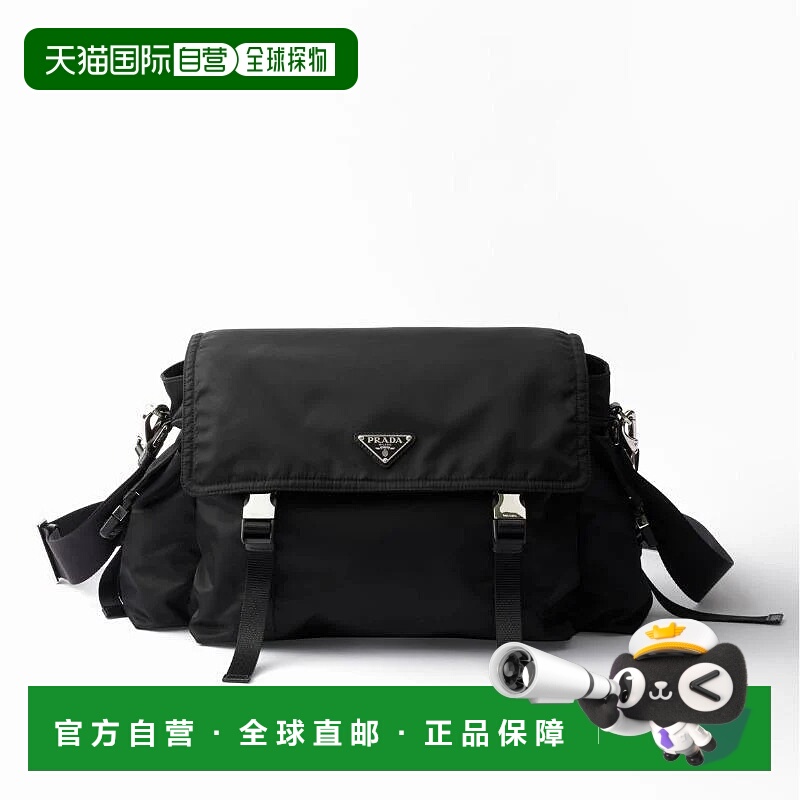 1h可退 香港直邮PRADA 男士腰包 2VD0822DW3F0002VOOO CO 黑色 Re