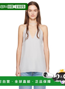 1h可退 香港直邮潮奢 TOTÊME 女士 灰色 Double Halter 吊带背心